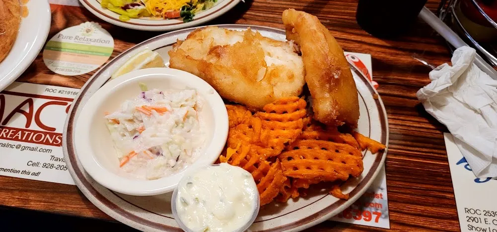 All-You-Can-Eat Alaskan Cod with Sweet Potato Fries
